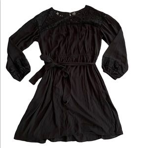 Worthington Long Sleeve Black Dress